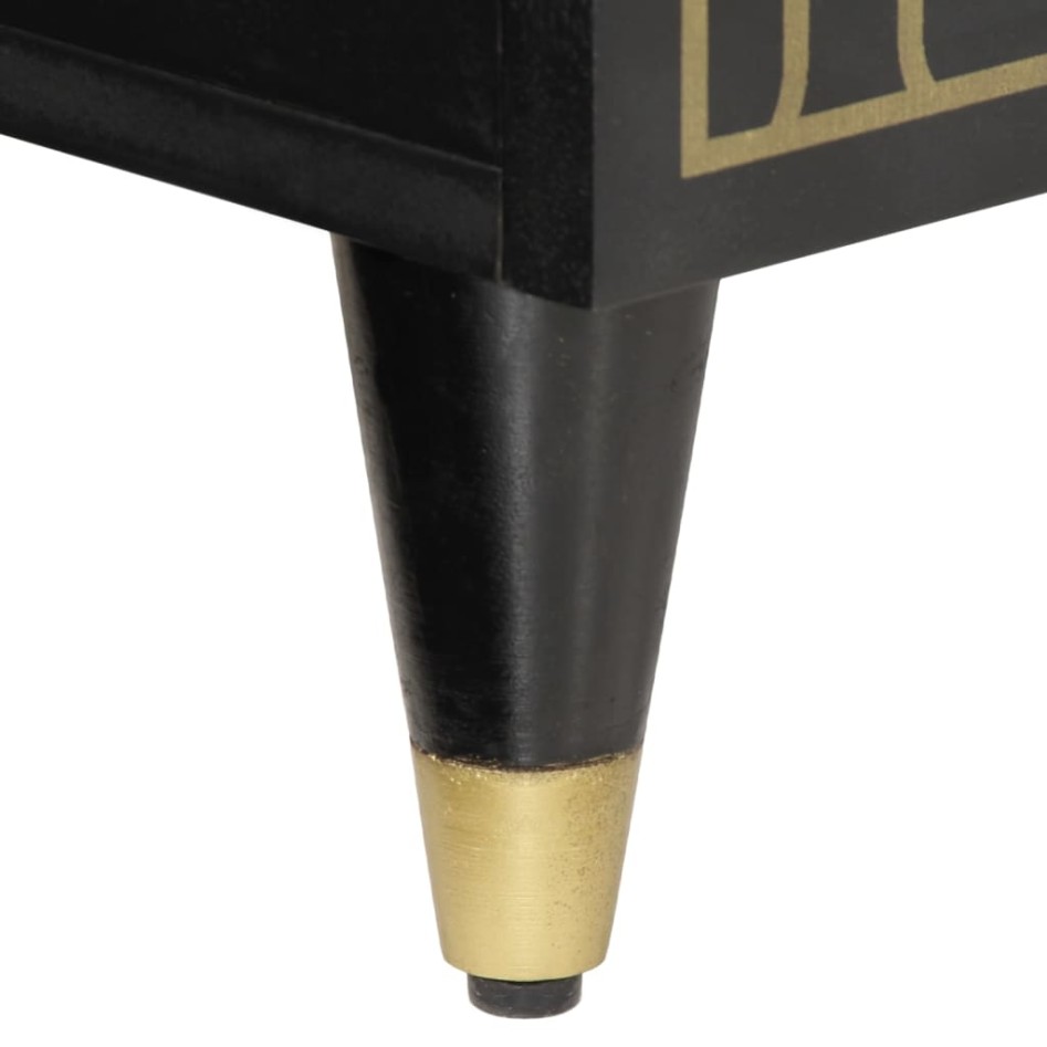 Armario auxiliar madera maciza de mango 60x33x75