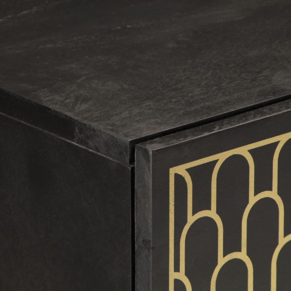 Armario auxiliar madera maciza de mango 80x33x75