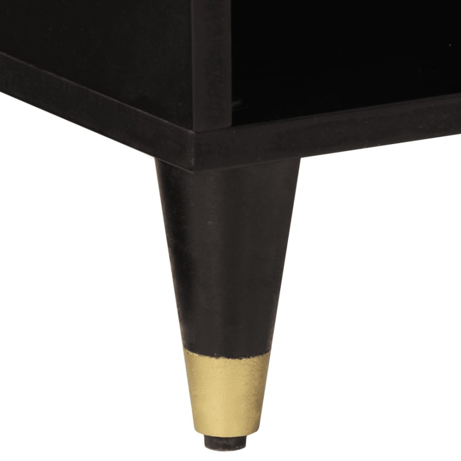 Armario auxiliar madera maciza de mango 80x33x75