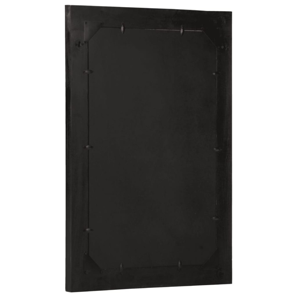 Espejo de baño madera maciza de acacia y vidrio 50x70x2,5