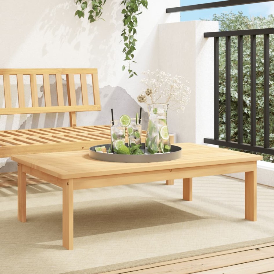 Mesa de jardín madera maciza de acacia 100x60x30