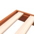 Estructura de cama sin colchón madera maciza marrón 120x190