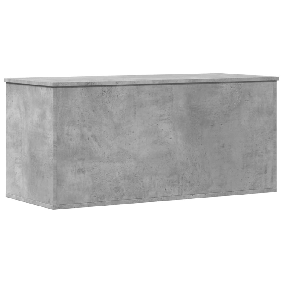 Caja de almacenaje madera ingeniería gris hormigón 100x42x46