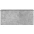 Caja de almacenaje madera ingeniería gris hormigón 100x42x46