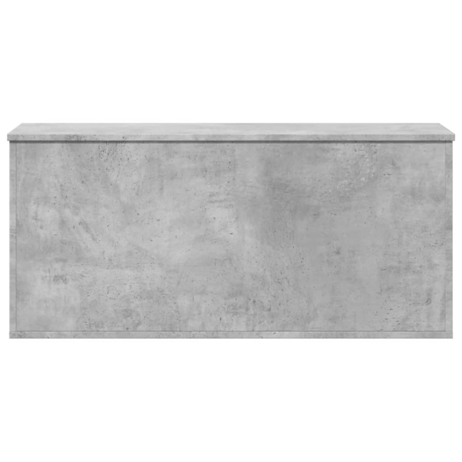 Caja de almacenaje madera ingeniería gris hormigón 100x42x46