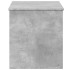 Caja de almacenaje madera ingeniería gris hormigón 100x42x46