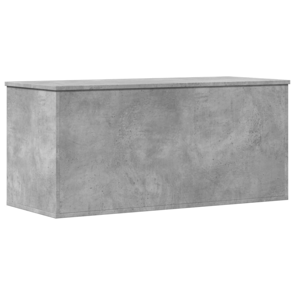 Caja de almacenaje madera ingeniería gris hormigón 100x42x46