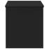 Caja de almacenaje madera de ingeniería negro 100x42x46