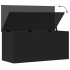 Caja de almacenaje madera de ingeniería negro 100x42x46