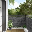 Pantalla de privacidad de balcón PVC look piedra gris 800x120cm