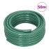 Carrete de manguera de pie con set racores PVC verde 0,5 50
