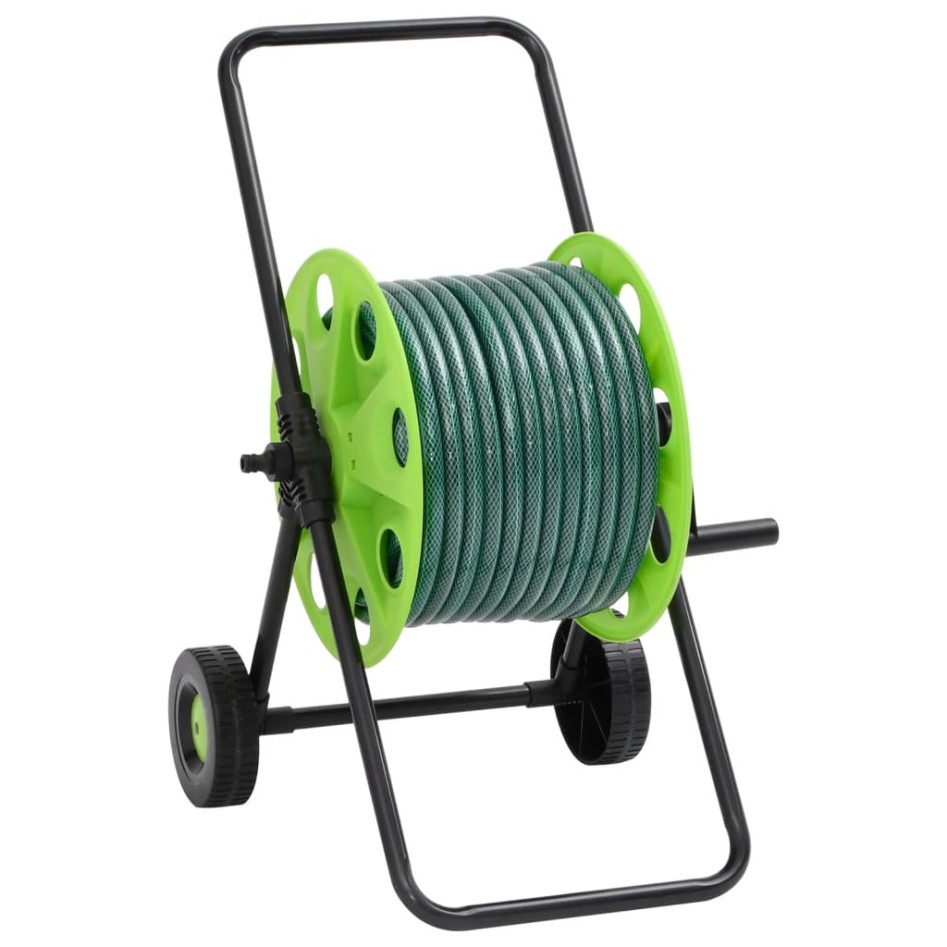 Carrete de manguera con set de racores PVC verde 0,75 20