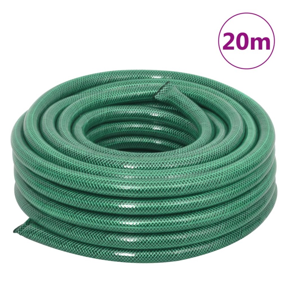 Carrete de manguera con set de racores PVC verde 0,75 20