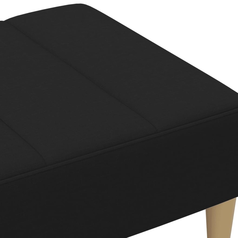 Reposapiés de tela negro 77x55x31