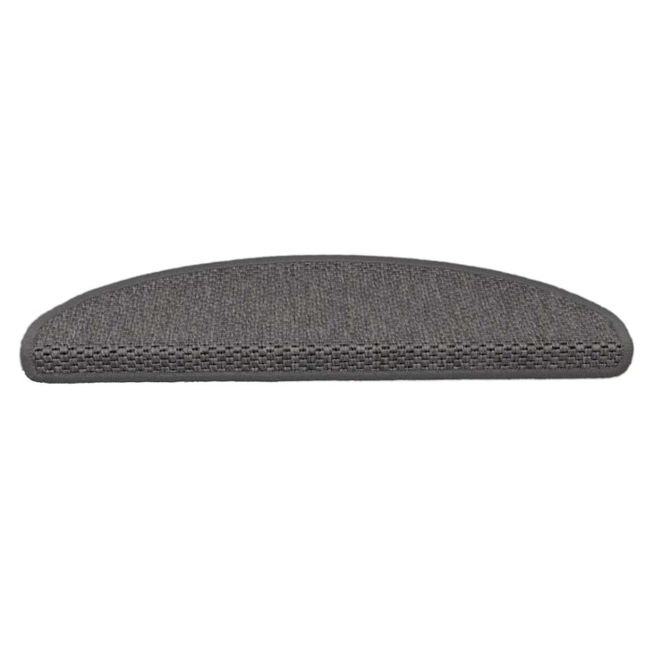 Alfombrillas autoadhesivas sisal 15 uds plateado 56x17x3