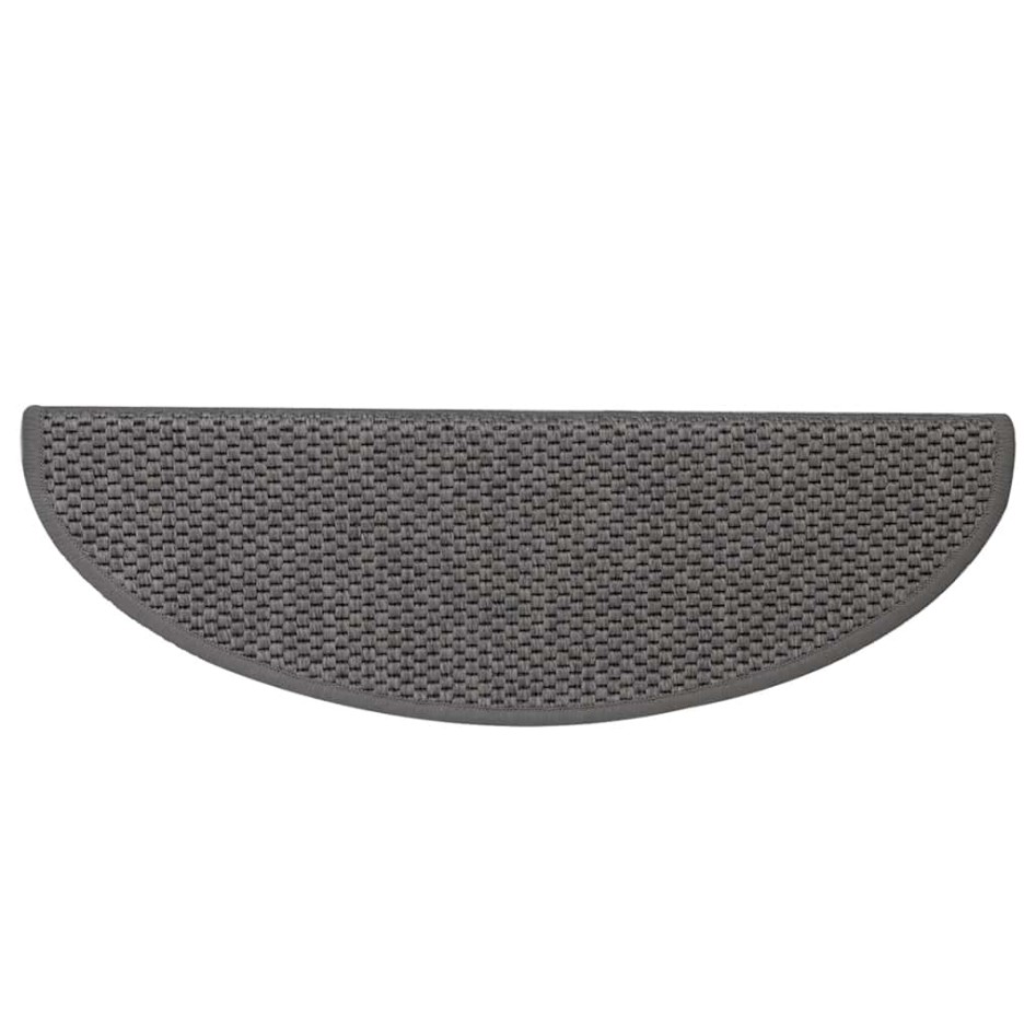 Alfombrillas autoadhesivas sisal 15 uds plateado 56x17x3