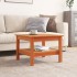 Mesa de centro madera maciza de pino marrón cera 55x55x40