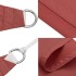 Toldo de vela cuadrado tela Oxford terracota 4x4