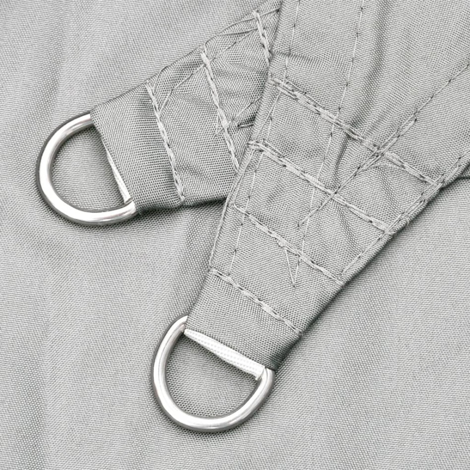 Toldo de vela poliéster oxford 100% gris claro 5x5