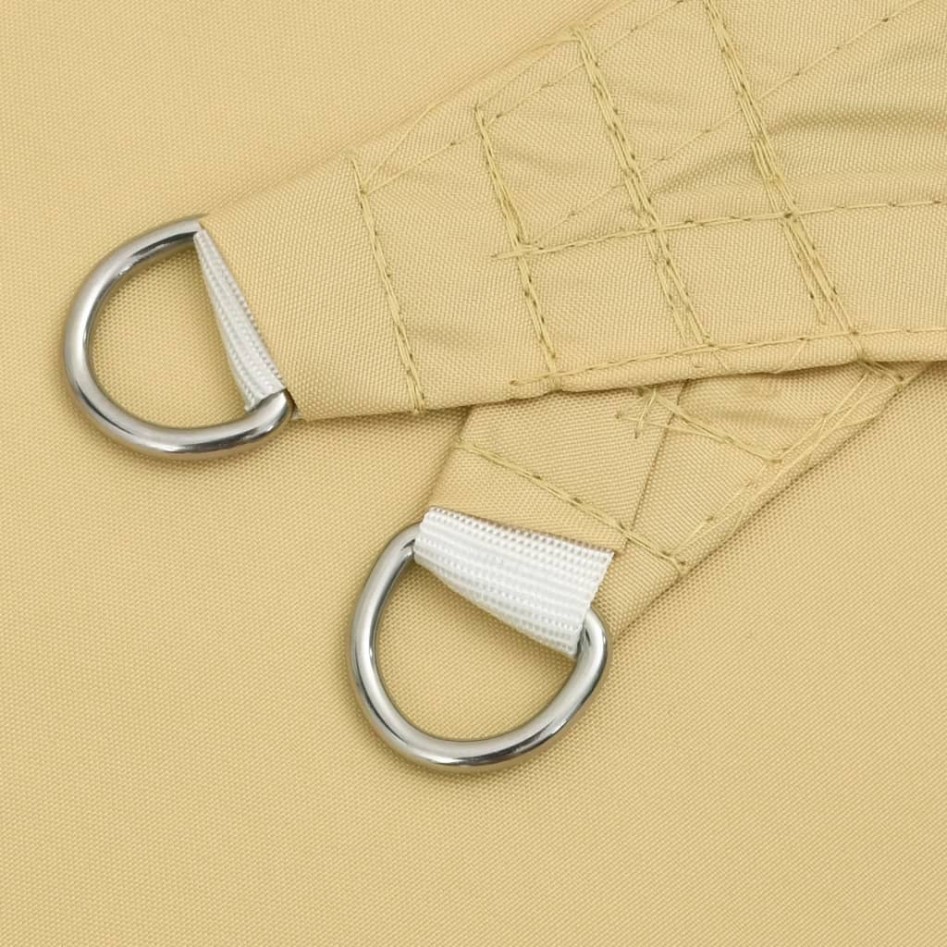 Toldo de vela poliéster oxford 100% arena 4,5x4,5