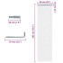 Mosquitera de cadena para puerta aluminio 56x202