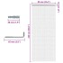 Mosquitera de cadena para puerta aluminio 90x220