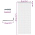 Mosquitera de cadena para puerta aluminio 90x200
