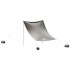 Toldo de playa con anclas de arena gris 214x236
