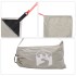 Toldo de playa con anclas de arena gris 214x236