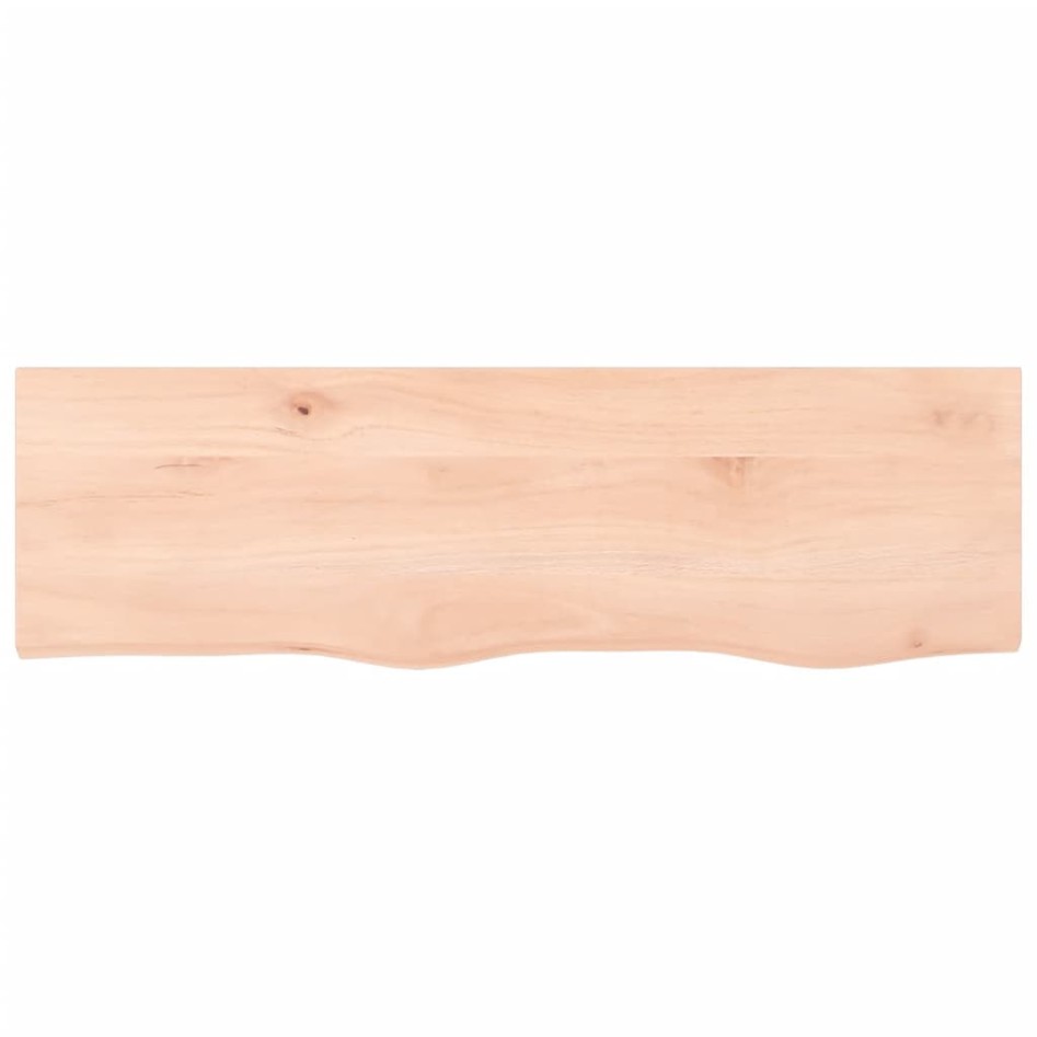 Estante de pared madera maciza roble sin tratar 100x30x(2-4)