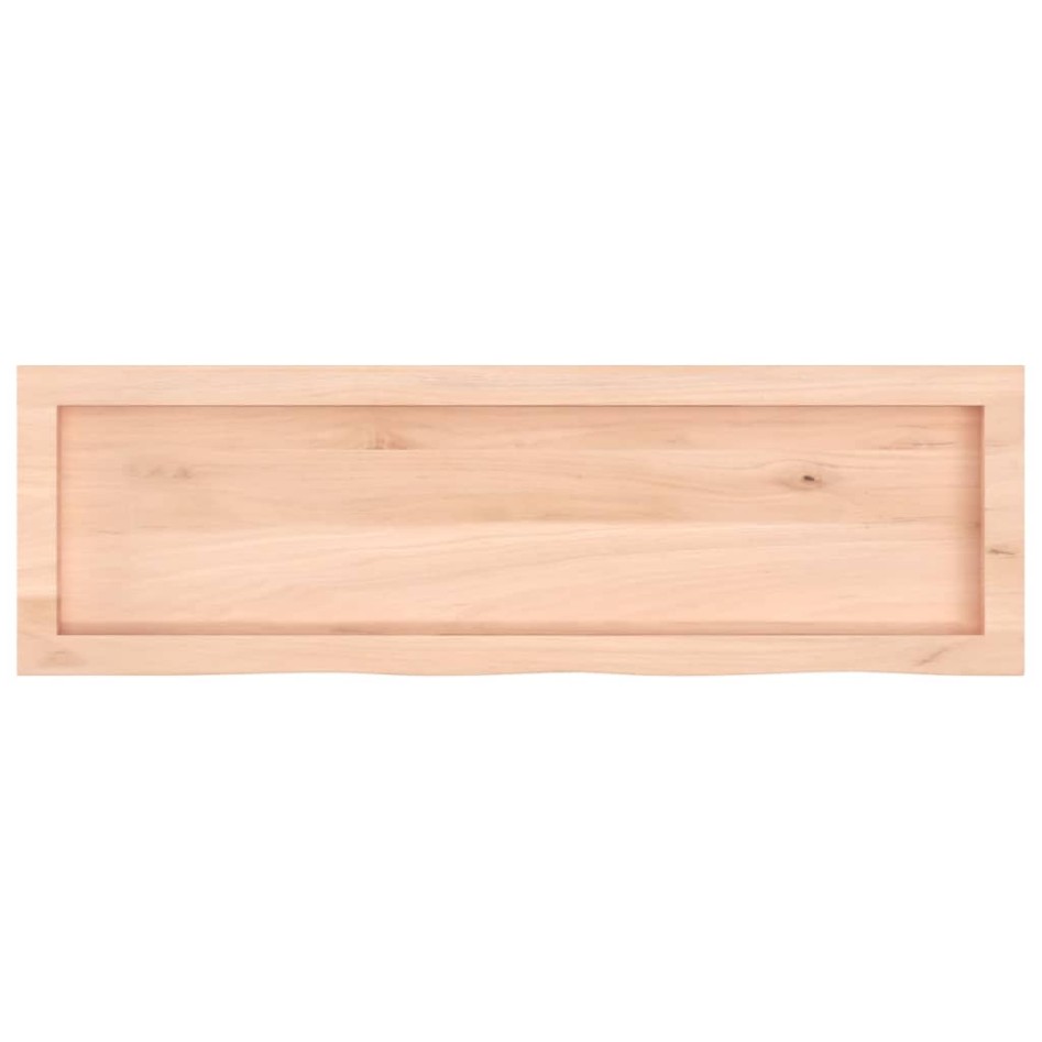 Estante de pared madera maciza roble sin tratar 100x30x(2-4)