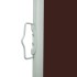 Toldo lateral retráctil para patio marrón 140x600