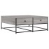 Mesa de centro madera de ingeniería gris Sonoma 100x99x40