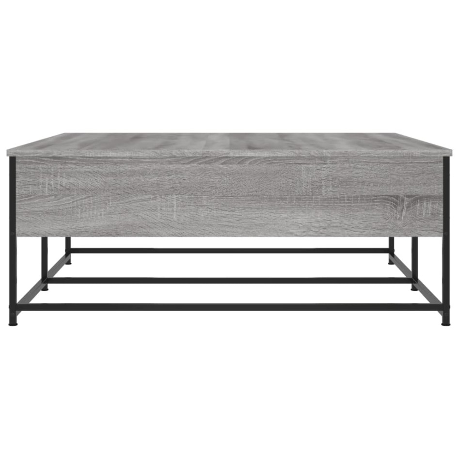Mesa de centro madera de ingeniería gris Sonoma 100x99x40