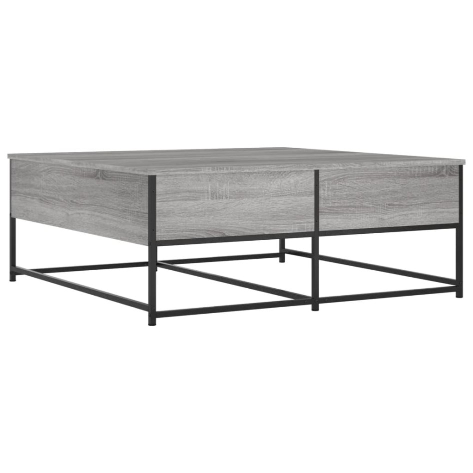 Mesa de centro madera de ingeniería gris Sonoma 100x99x40