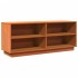 Mueble zapatero madera maciza de pino marrón cera 110x34x45