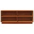 Mueble zapatero madera maciza de pino marrón cera 110x34x45