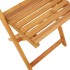 Sillas de bistró 2 uds madera maciza acacia y tela crema