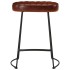 Taburetes de bar 2 uds marrón oscuro 40x29,5x53