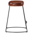 Taburetes de bar 2 uds marrón oscuro 40x29,5x53