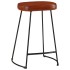 Taburetes de bar 2 uds marrón oscuro 41x29x62