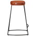 Taburetes de bar 2 uds marrón oscuro 41x29x62