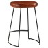 Taburetes de bar 2 uds marrón oscuro 41x29x62