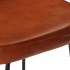 Taburetes de bar 2 uds marrón oscuro 41x29x62
