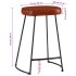 Taburetes de bar 2 uds marrón oscuro 41x29x62