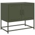 Mueble para TV de acero verde oliva 68,5x39x60,5