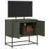 Mueble para TV de acero verde oliva 68,5x39x60,5