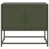 Mueble para TV de acero verde oliva 68,5x39x60,5