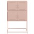 Aparador de acero rosa 68,5x38,5x107