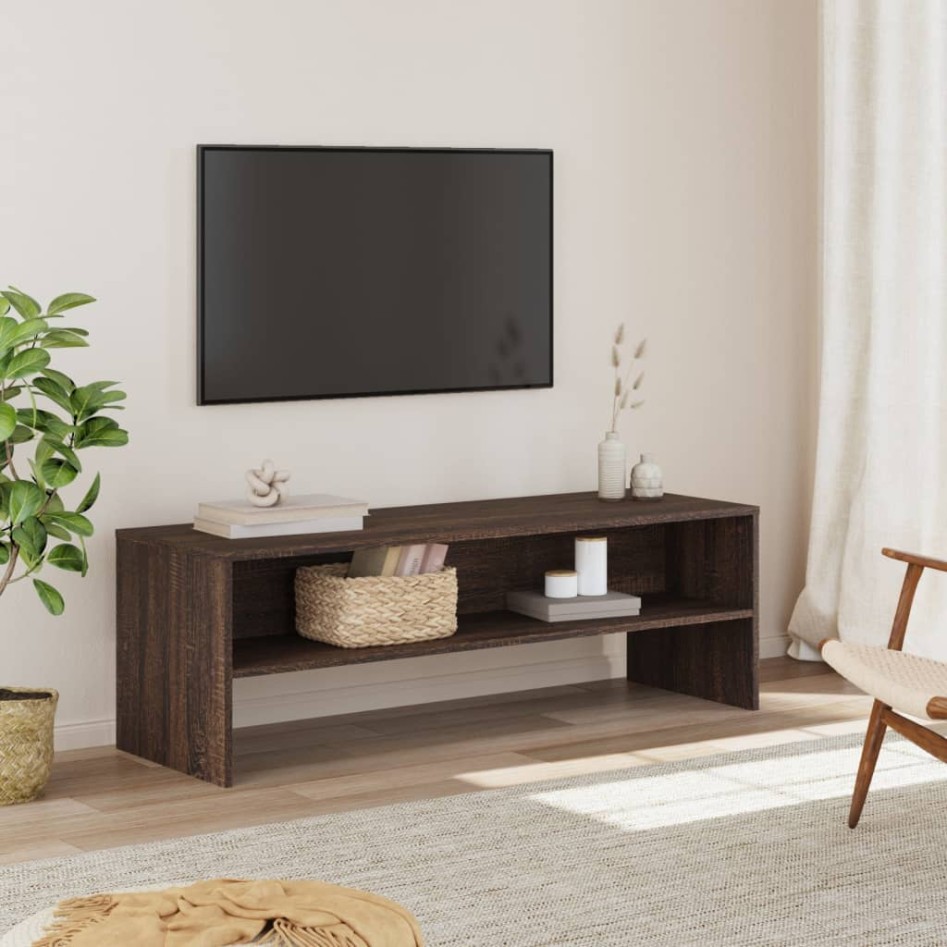 Mueble de TV madera de ingeniería marrón roble